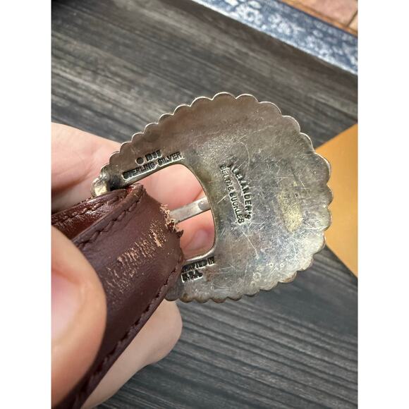 Alexander Kalifano Genuine Top Grain Leather 34’ Brown Belt - Picture 4 of 6